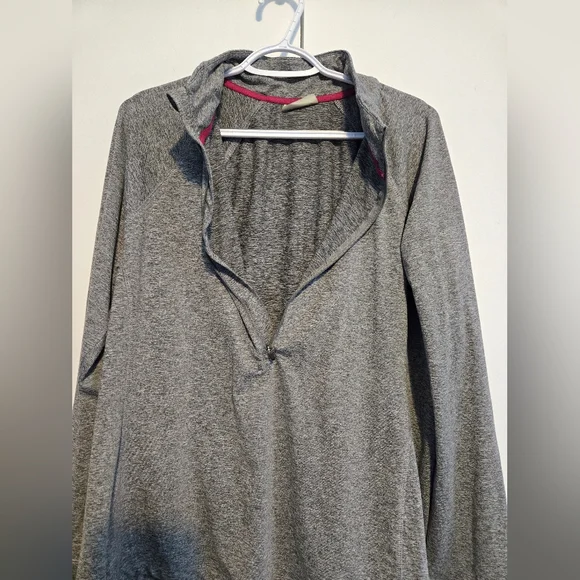 Ascend Gray Half Zip Long Sleeve Athletic Women's Top- Size XL‎ - Picture 7 of 7